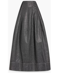 Jonathan Simkhai - Raja Pleated Metallic Jacquard Maxi Skirt - Lyst