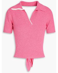 Jacquemus - Bagnu Open-back Cotton-blend Terry Polo Shirt - Lyst