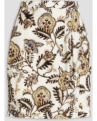 Ba&sh - Venise Floral-print Crepe Mini Wrap Skirt - Lyst