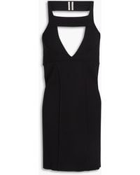 Rick Owens - Cutout Stretch-knit Mini Dress - Lyst