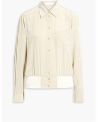 Helmut Lang - Silk Crepe De Chine Shirt - Lyst
