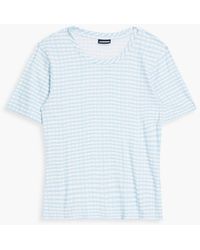 Jacquemus - Le vichy t-shirt aus jersey mit gingham-karo - Lyst