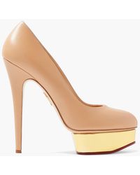 Escarpins Charlotte Olympia DOLLY Talons Très Hauts - Daim Blush/nude Taille 41 - Neuf Avec Boîte