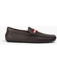 Bally - Waltec Pebbled-Leather Driving Shoes - Lyst