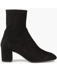 Stuart Weitzman - Yuliana 60 Stretch-suede Sock Boots - Lyst