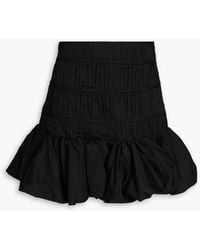 Aje. - La Vie Pleated Cotton-poplin Mini Skirt - Lyst