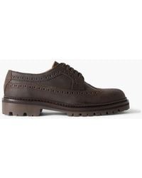 MR P. - Jacques Waxed-Leather Brogues - Lyst