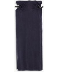 Dion Lee - Cutout Ring-embellished Cupro-blend Midi Skirt - Lyst