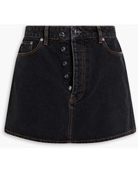 Ganni - Denim Mini Skirt - Lyst