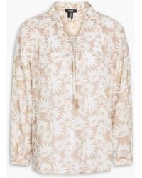 PAIGE - Floral-print Woven Blouse - Lyst