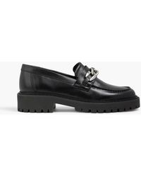 Iris & Ink - Chain-embellished Leather Loafers - Lyst