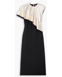 Altuzarra - Topolino Layered Silk-Satin Midi Dress - Lyst