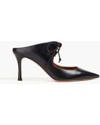 Malone Souliers - Marcia 80 Bow-detailed Leather Mules - Lyst