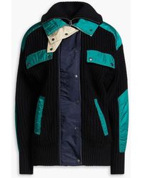 Isabel Marant - Ribbed Wool-Blend And Shell Jacket - Lyst