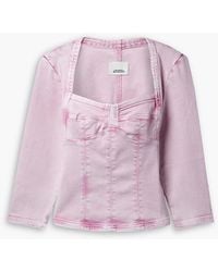 Isabel Marant - Vanio Denim Top - Lyst