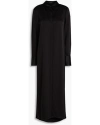 A.Emery - Philippa Satin Maxi Shirt Dress - Lyst