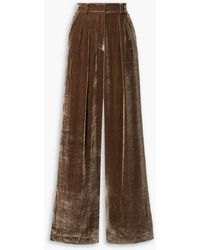 Ulla Johnson - Veronica Velvet Wide-leg Pants - Lyst