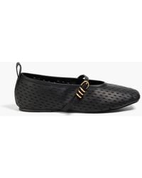 Rag & Bone - Spire Perforated Leather Mary Jane Flats - Lyst