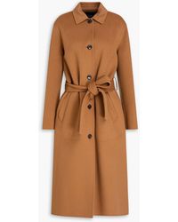 Theory - Wool And Cashmere-blend Felt Coat - Lyst