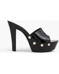 Paris Texas - Consuelo Patent-leather Platform Mules - Lyst