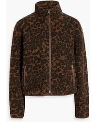 Rag & Bone - Sun Leopard-Print Teddy Fleece Jacket - Lyst