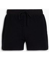 James Perse - Waffle-knit Cotton And Cashmere-blend Shorts - Lyst