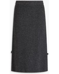 Altuzarra - Cable-knit Merino Wool-blend Midi Skirt - Lyst