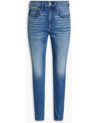 Rag & Bone - Fit 1 Skinny-fit Whiskered Denim Jeans - Lyst