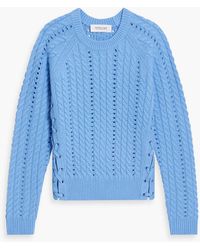10 Crosby Derek Lam - Aitana Lace-up Cable-knit Wool Sweater - Lyst