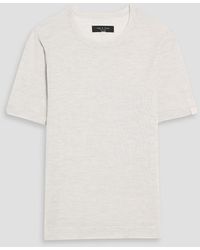 Rag & Bone - Aulton Wool And Lyocell-Blend T-Shirt - Lyst