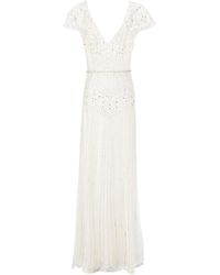 Jenny Packham Jasmine Embellished Tulle Bridal Gown - White