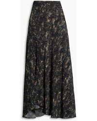 Isabel Marant - Printed Silk-Blend Maxi Skirt - Lyst