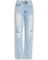 Ksubi - Playback hoch sitzende jeans mit geradem bein in distressed-optik - Lyst