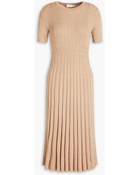 Zimmermann - Fluted Ribbed-knit Dress - Lyst