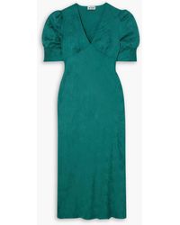 RIXO London - Zadie midikleid aus glänzendem jacquard - Lyst