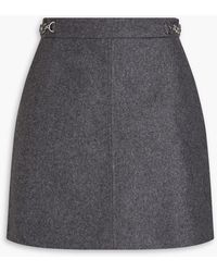 Claudie Pierlot - Embellished Wool-blend Felt Mini Skirt - Lyst