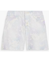 Jacquemus - Floral-print Cotton-twill Shorts - Lyst