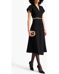 Rebecca Vallance Charlene Embellished Bouclé-tweed Midi