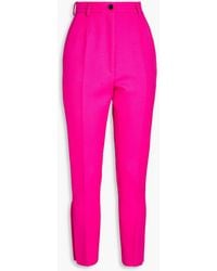 Dolce & Gabbana - Neon Wool-Twill Slim-Leg Pants - Lyst