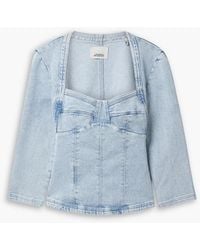 Isabel Marant - Vanio Denim Top - Lyst
