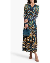 farm rio belted floral print crepe de chine maxi dress Farm Rio Belted Floral-print Crepe De Chine Maxi Dress In Black