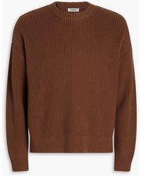 Sandro - Ribbed Wool And Cashmere-Blend Sweater - Lyst