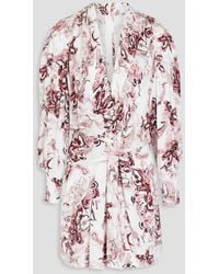 IRO - Paisley-print Crepe Mini Dress - Lyst