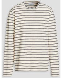 Officine Generale - Striped Cotton-jersey T-shirt - Lyst