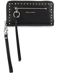 Rebecca Minkoff Embellished Leather Wallet - Black