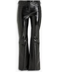 Courreges - Cotton-Blend Vinyl Flared Pants - Lyst