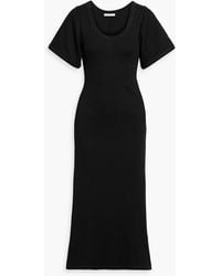 By Malene Birger - Anaissa Ribbed Cotton-Blend Jersey Midi Dress - Lyst