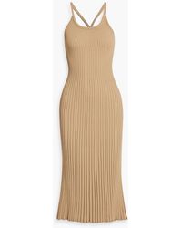 Proenza Schouler - Vida Ribbed-Knit Midi Dress - Lyst