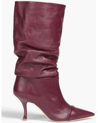 Malone Souliers - Isley Gathered Leather Boots - Lyst