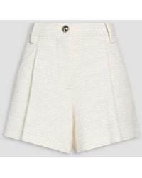 Maje - Metallic Cotton-Blend Shorts - Lyst